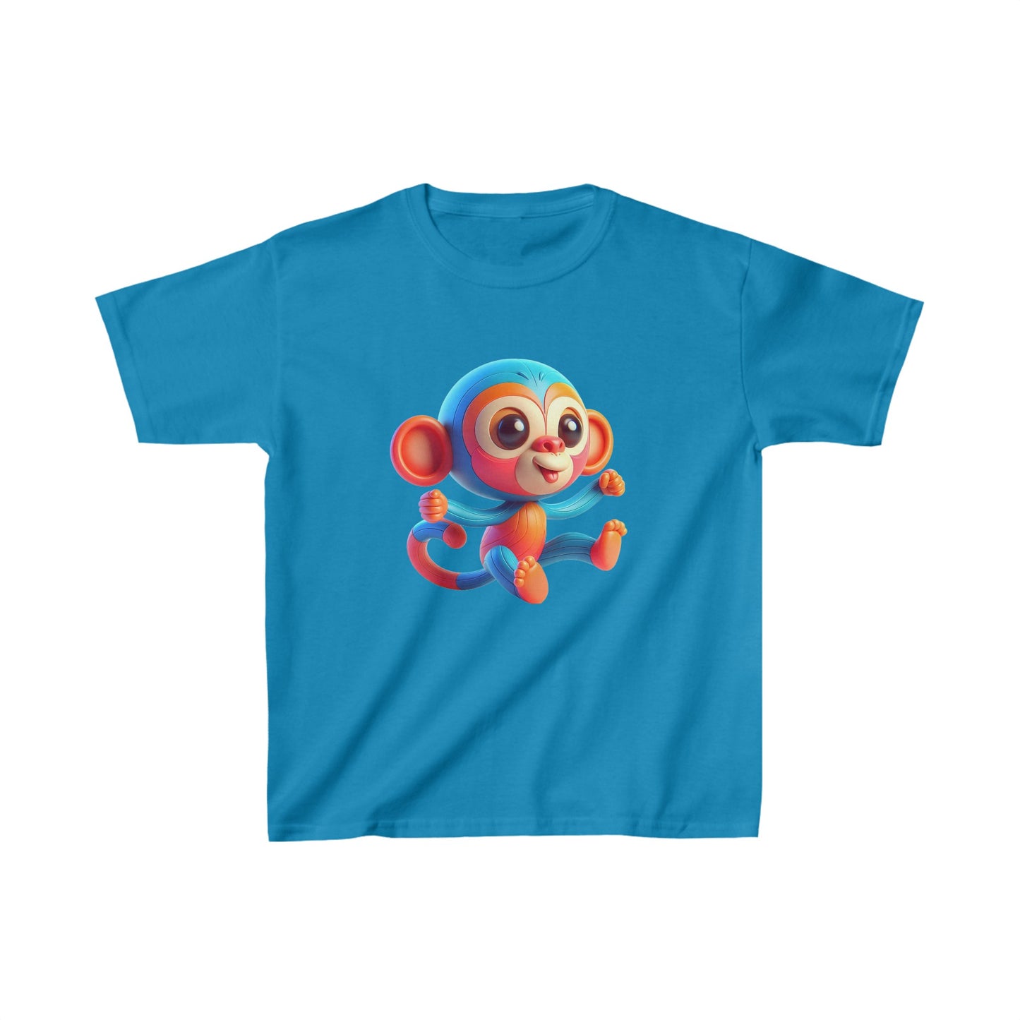 Camiseta de algodón pesado para niños Baby Monkey