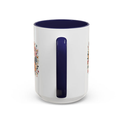 Fleurs multicolores | Tasse à café Accent (11, 15 oz)