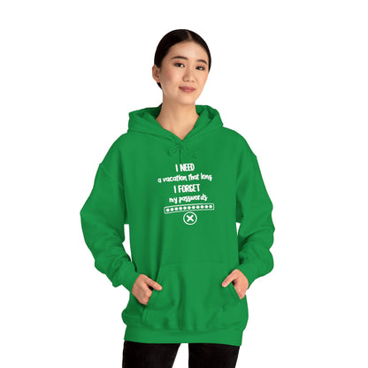 I Need A Vacation That Long | Unisex Heavy Blend™ Hooded Sweatshirt