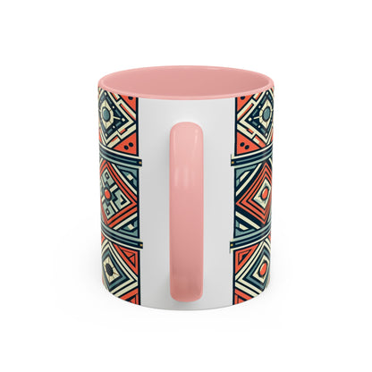 Diamond Geometric Pattern | Accent Coffee Mug (11oz)