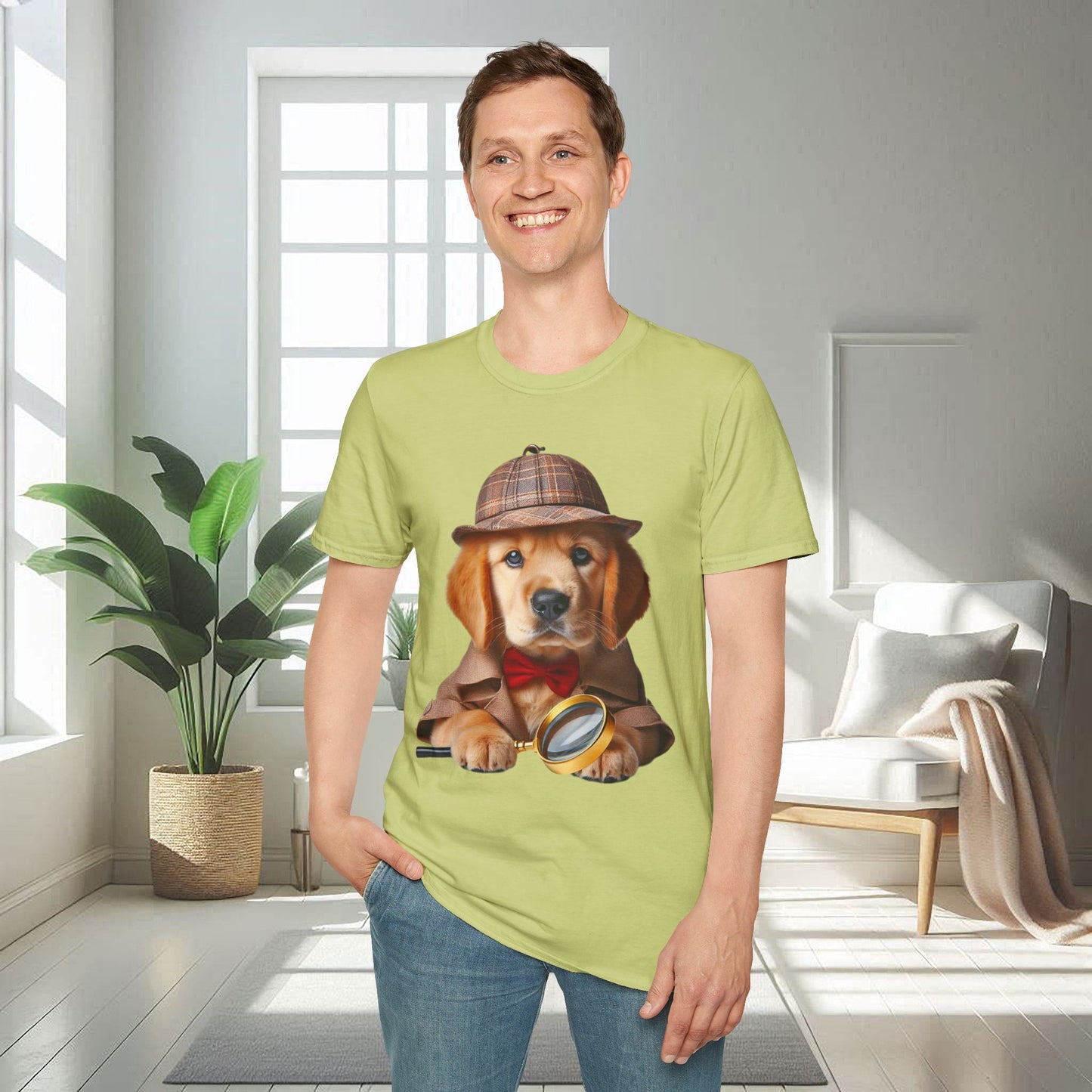 Detective Dog | Unisex Soft T-shirt