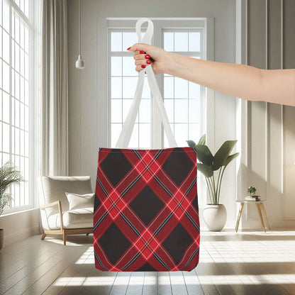 Red, Black Flannel Pattern | Tote Bag