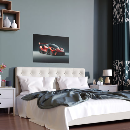 Sports Car with a Spoiler | Indoor and Outdoor Silk Poster