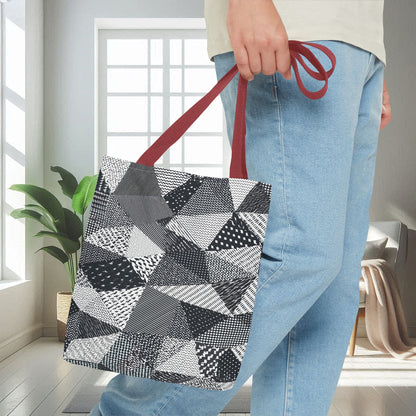 Black, White Abstract Shapes | Tote Bag