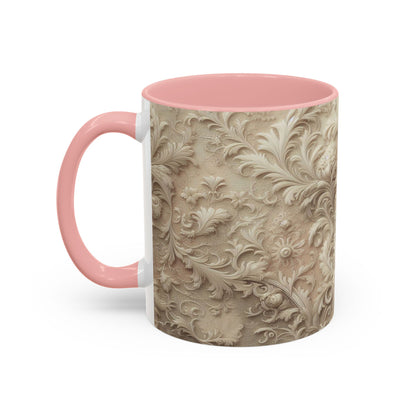 Dentelle victorienne | Tasse à café Accent (11 oz)