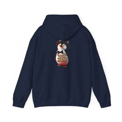 Pingouin | Citation sarcastique | Sweat à capuche unisexe Heavy Blend™