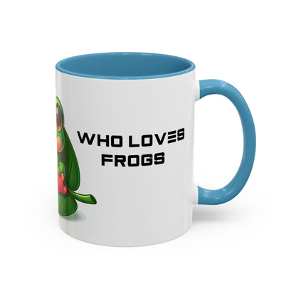 Just A Girl Who Loves Frogs | Accent Coffee Mug (11, 15oz)