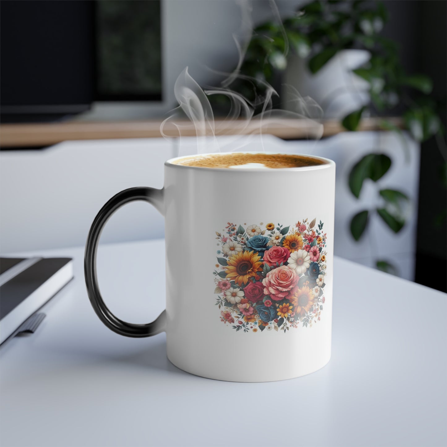 Multicolored Flowers | Color Morphing Mug, 11oz