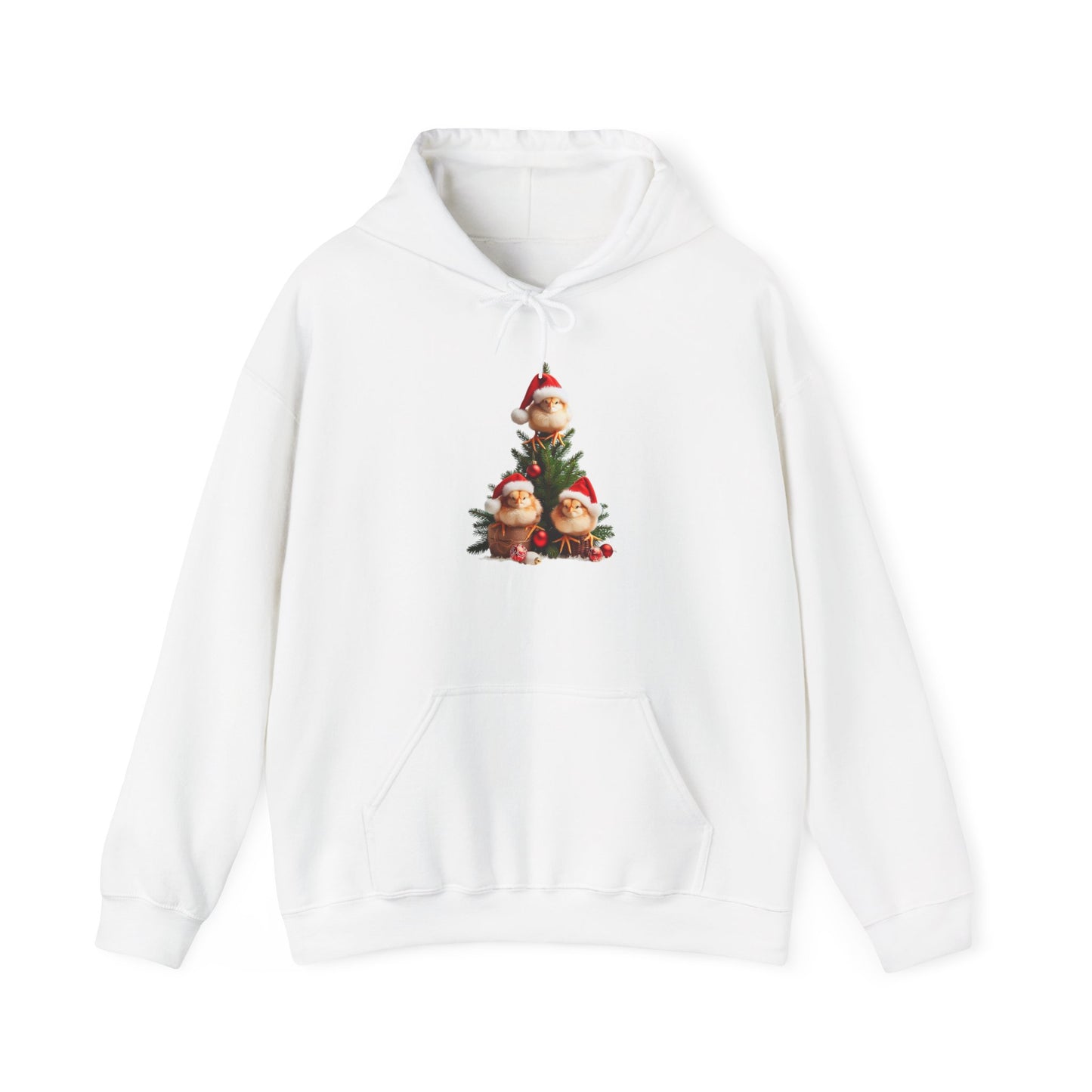 Festive Chicken Family | Unisex Heavy Blend™ Hooded Sweatshirt