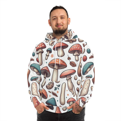 Mushrooms on White | Unisex Hoodie