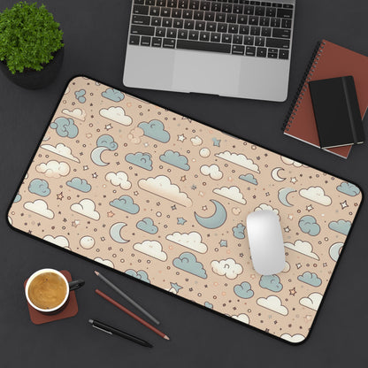 Moons and Clouds for Kids | Desk Mat