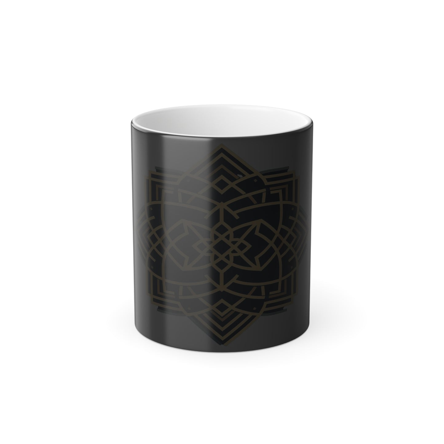 Royal Geometric Pattern | Color Morphing Mug, 11oz