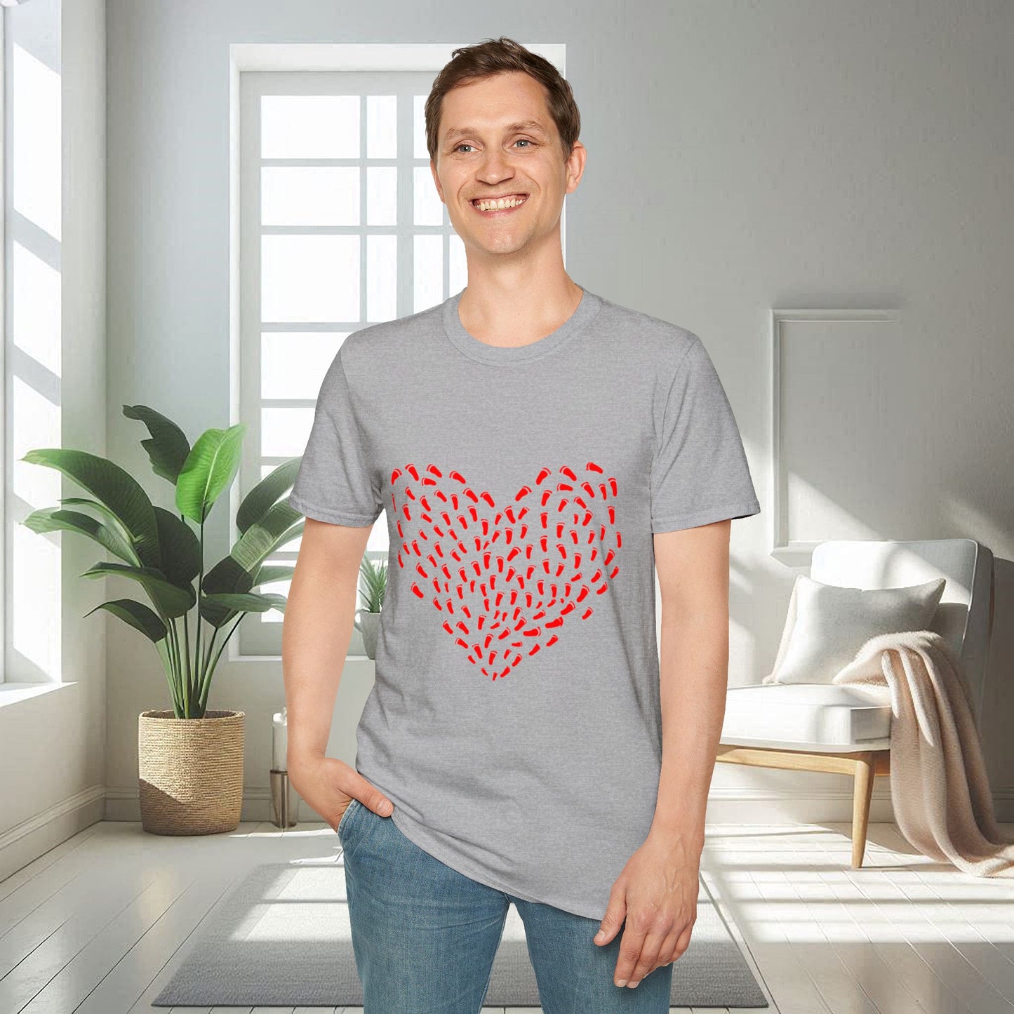 Footprint of Hearts | Unisex Soft T-shirt