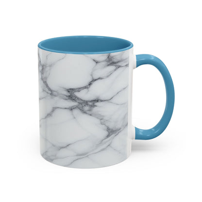 Motif en marbre | Tasse à café Accent (11 oz)