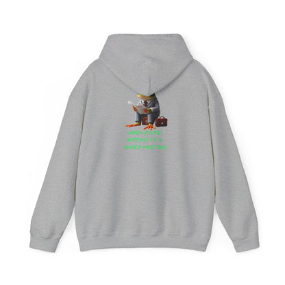 Hopping to a Board Meeting | Unisex Heavy Blend™ Hooded Sweatshirt