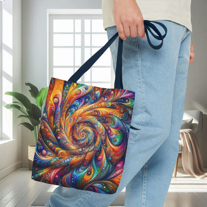 Colorful 3D Swirl Patterns | Tote Bag