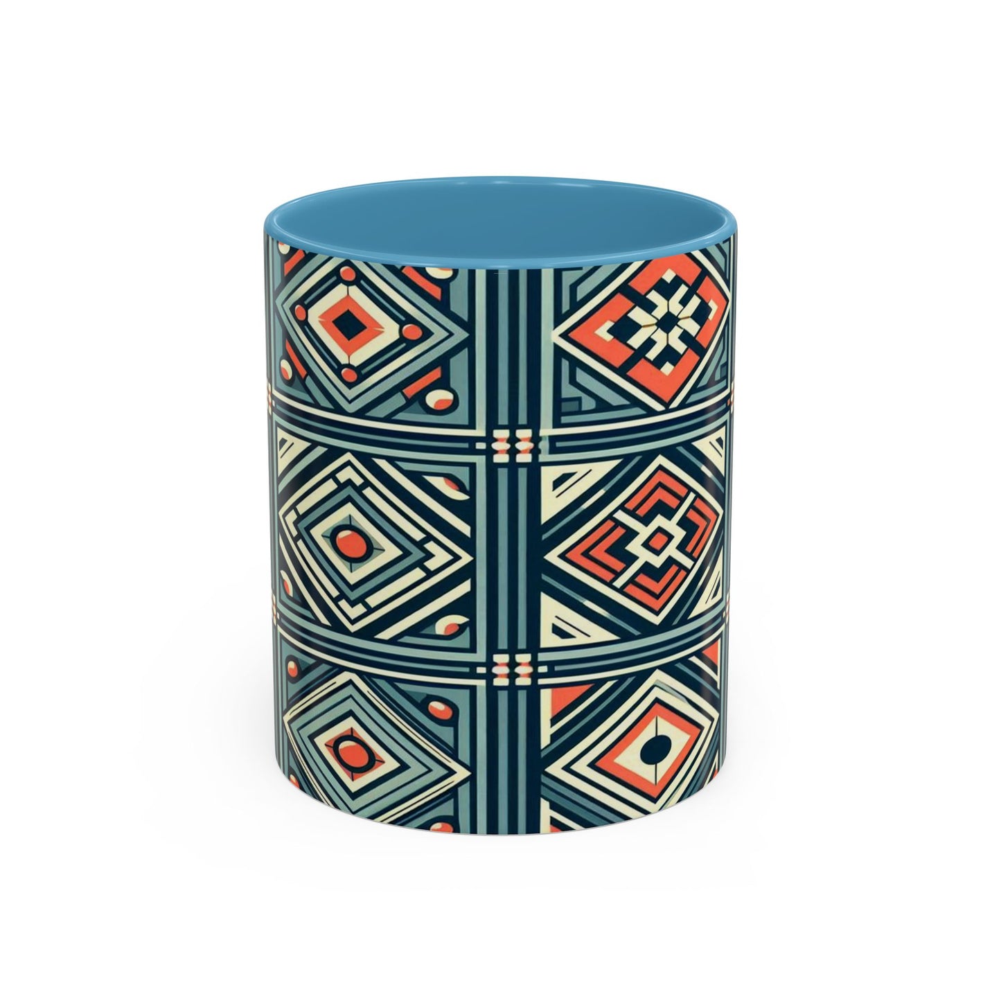 Diamond Geometric Pattern | Accent Coffee Mug (11oz)