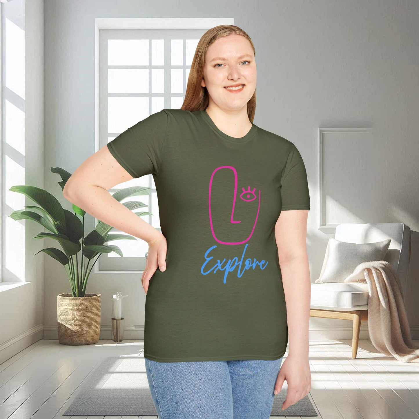 Explorez et voyagez | T-shirt doux unisexe