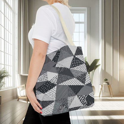 Black, White Abstract Shapes | Tote Bag