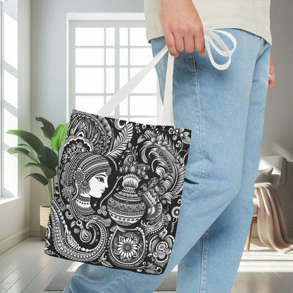 Traditional Black And White Design | Tote Bag