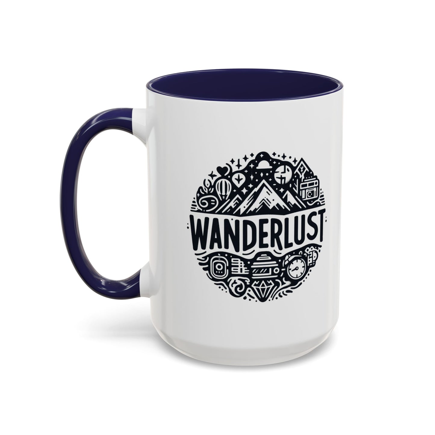 Wanderlust for the Travelling Soul | Accent Coffee Mug (11, 15oz)