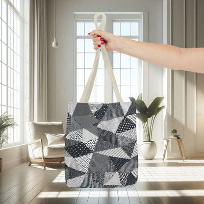 Black, White Abstract Shapes | Tote Bag