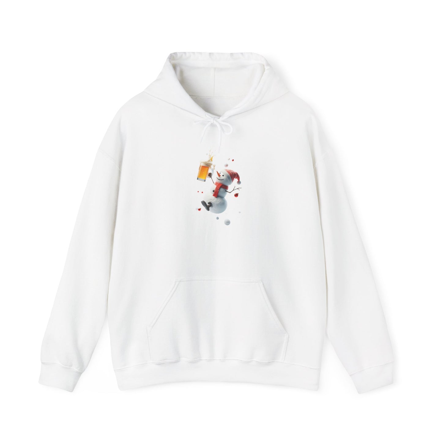 Snowman and His Beer | Unisex Heavy Blend™ Hooded Sweatshirt