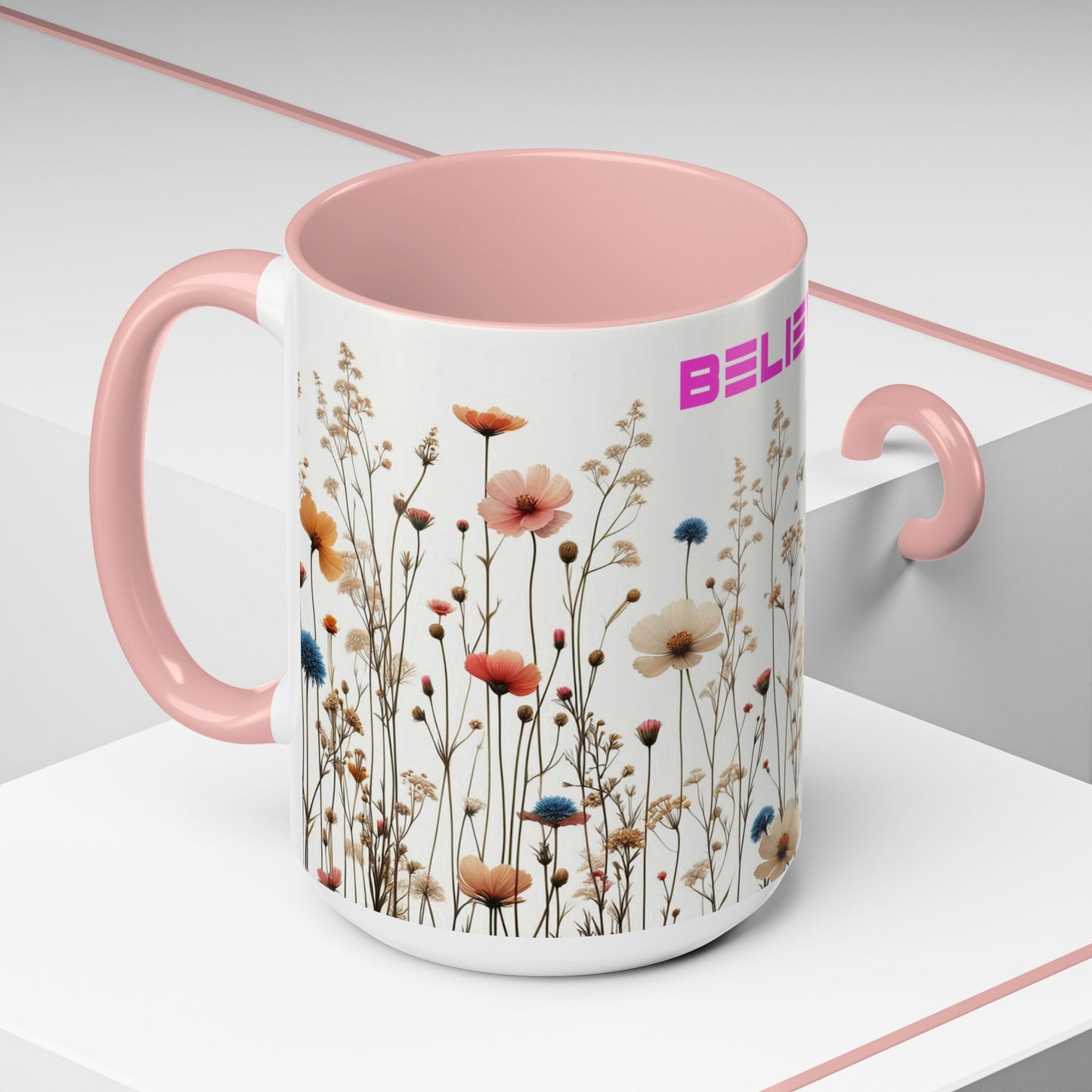 Believe | Wildflowers | Accent Coffee Mug (11, 15oz)