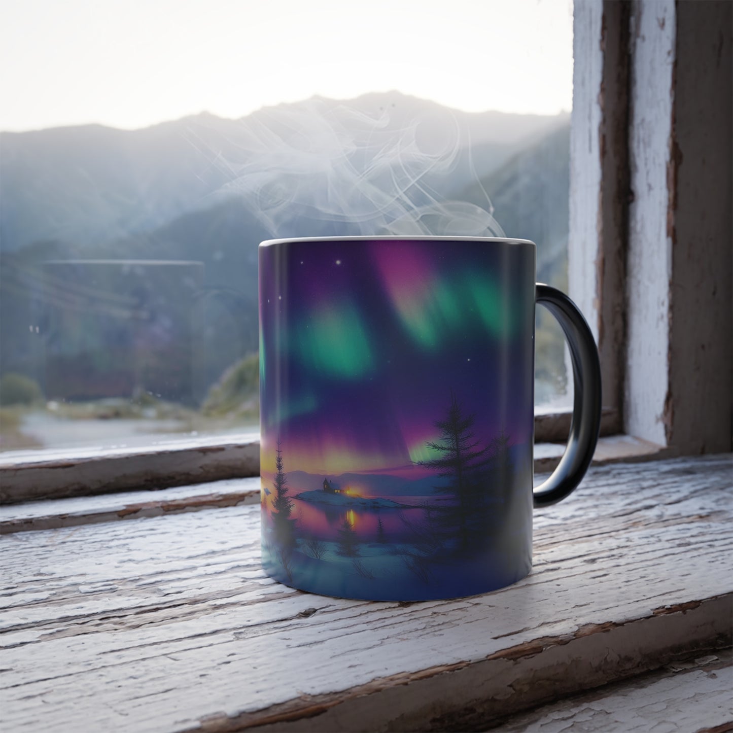 Beautiful Northern Lights | Color Morphing Mug, 11oz