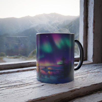 Beautiful Northern Lights | Color Morphing Mug, 11oz