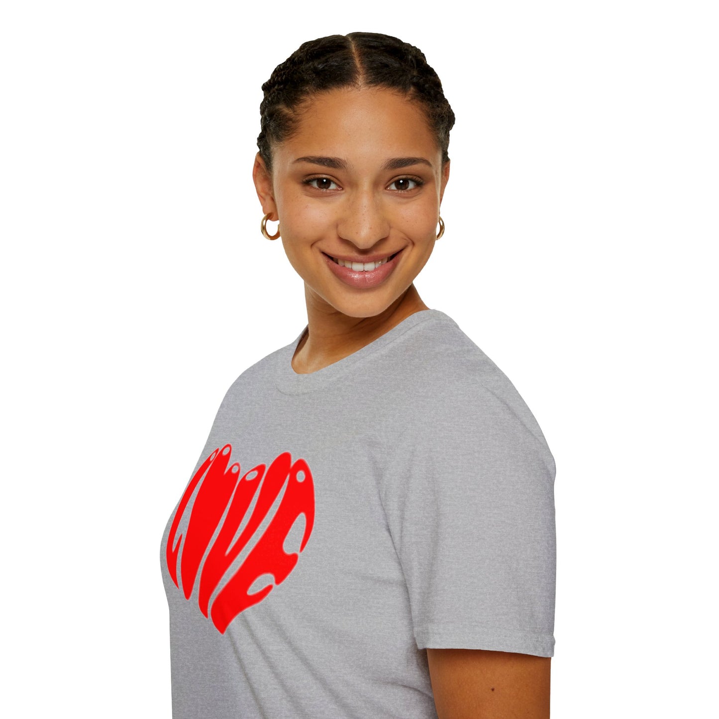 Cœur d'amour | T-shirt doux unisexe