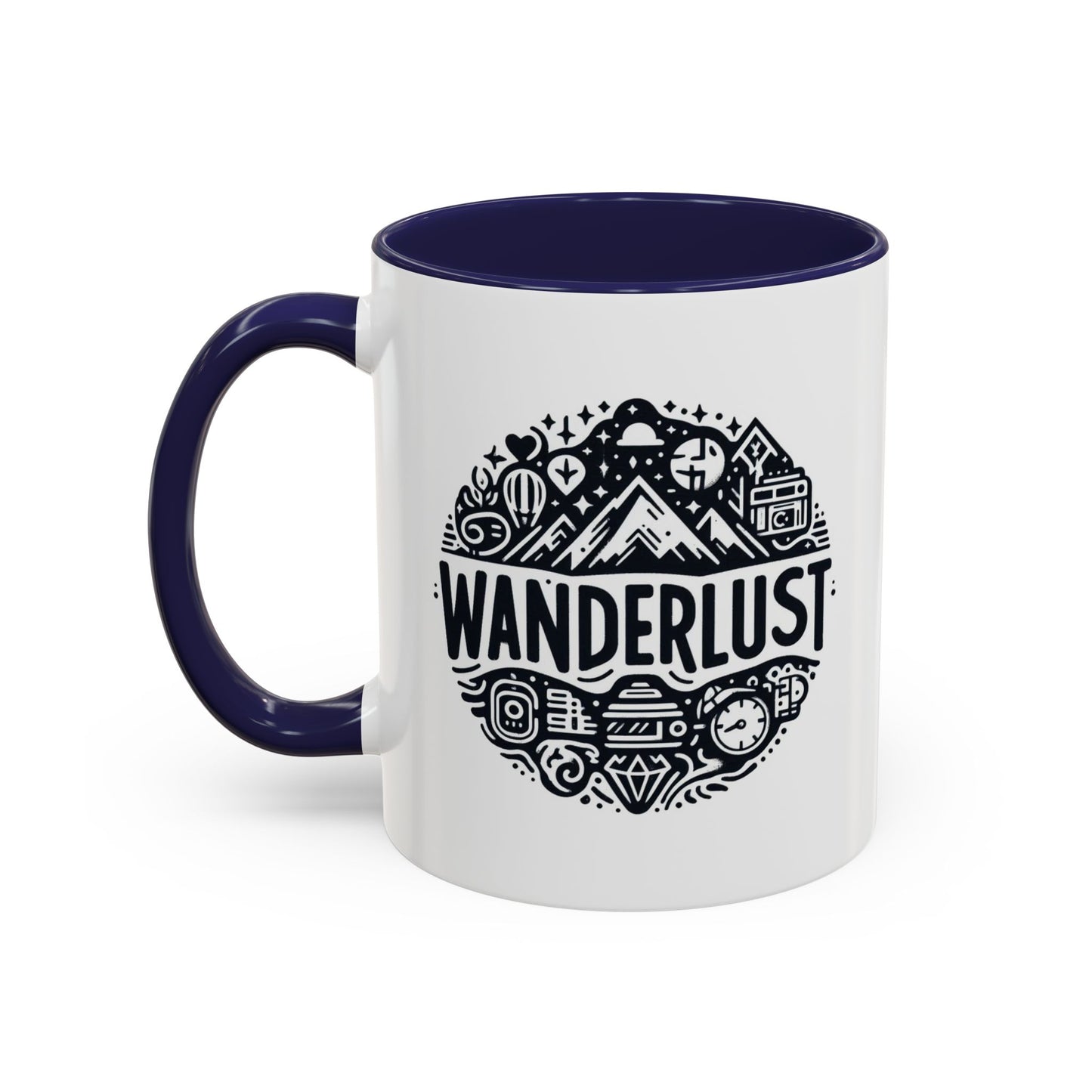 Wanderlust for the Travelling Soul | Accent Coffee Mug (11, 15oz)