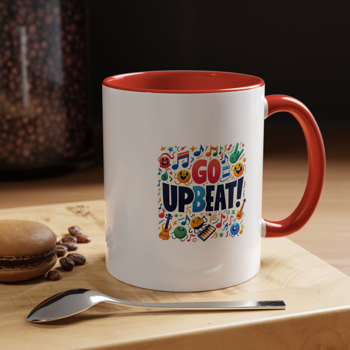 Go Upbeat! | Accent Coffee Mug (11, 15oz)