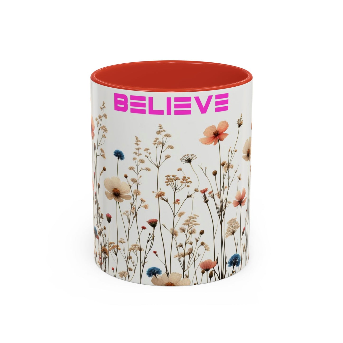 Believe | Wildflowers | Accent Coffee Mug (11, 15oz)