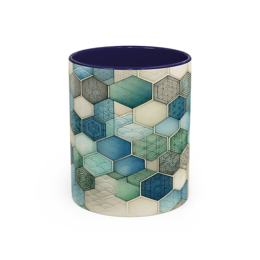 Calming Geometric Design | Accent Coffee Mug (11oz)