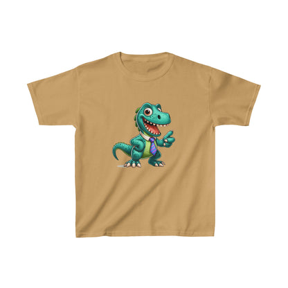 Dinosaurio arreglado | Camiseta de algodón pesado para niños