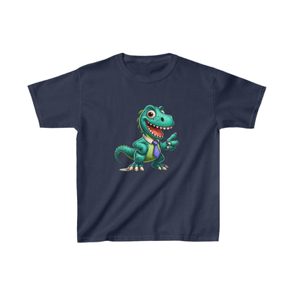 Dinosaurio arreglado | Camiseta de algodón pesado para niños