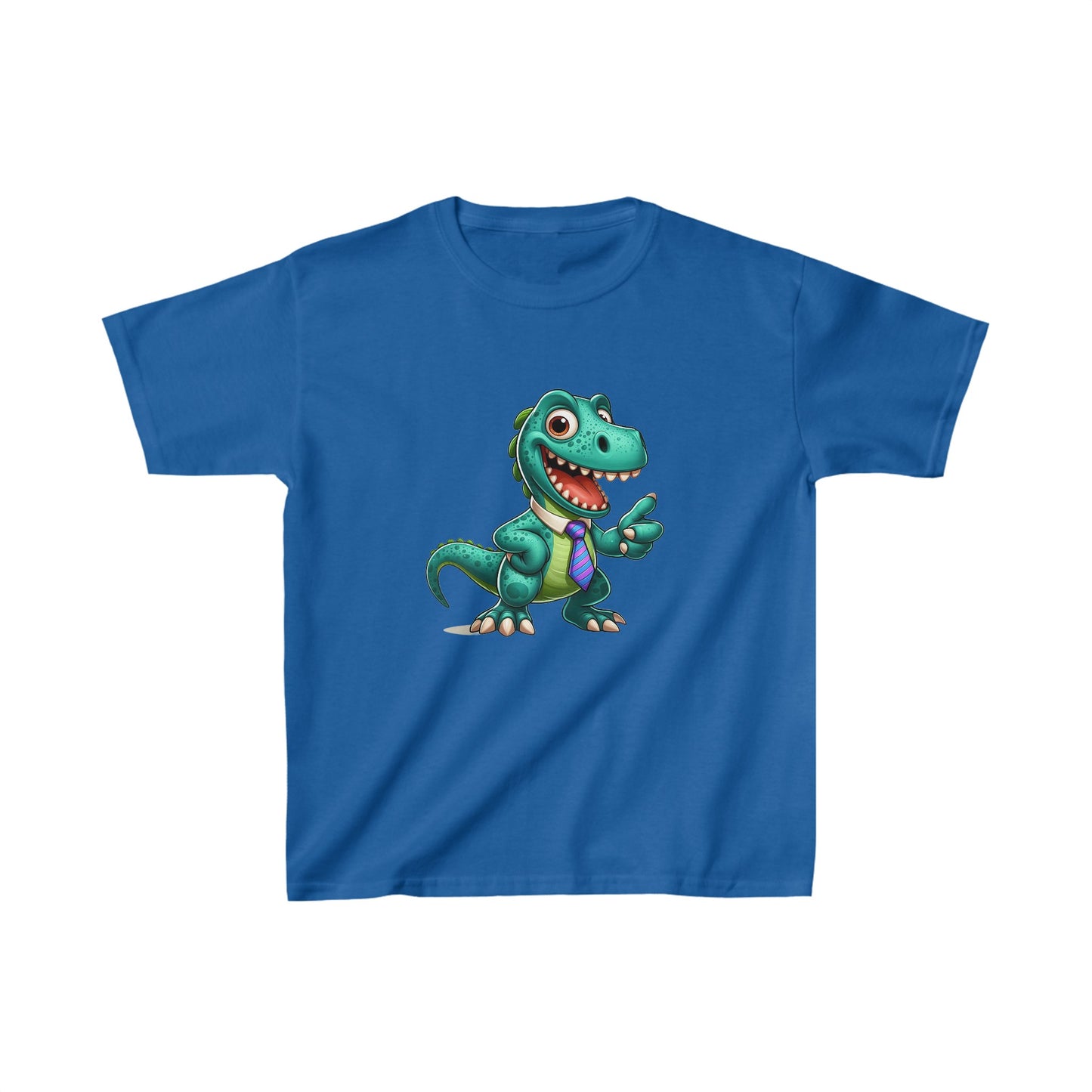 Dinosaurio arreglado | Camiseta de algodón pesado para niños