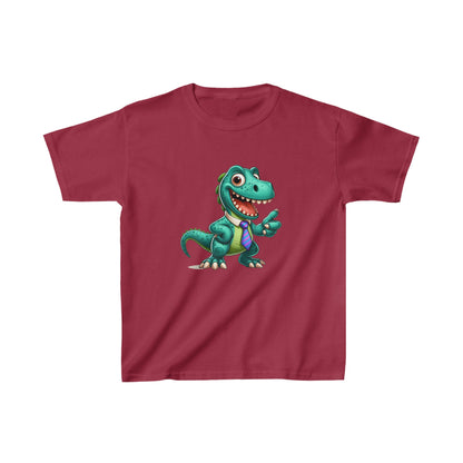 Dinosaurio arreglado | Camiseta de algodón pesado para niños