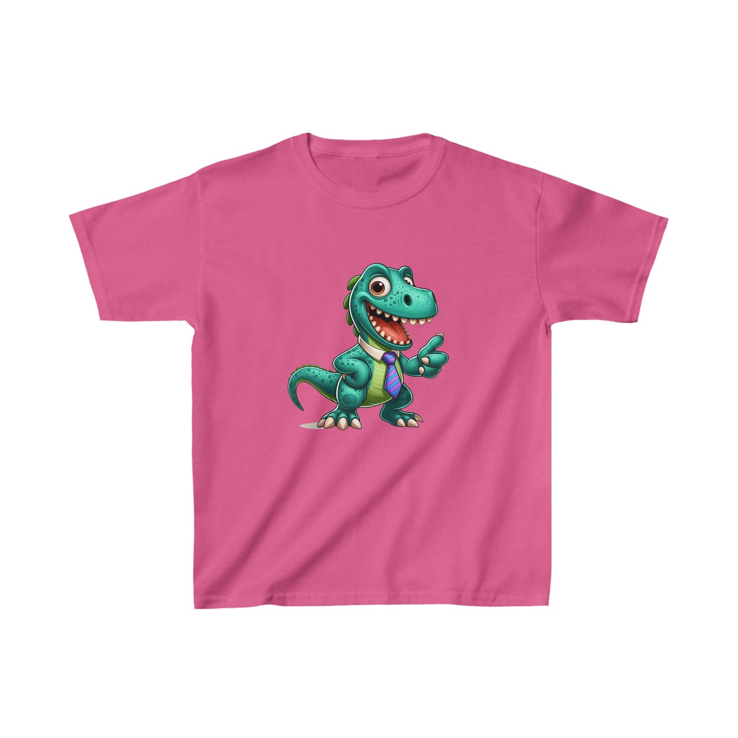 Dinosaurio arreglado | Camiseta de algodón pesado para niños