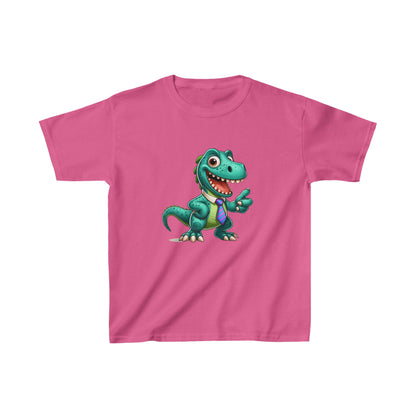 Dinosaurio arreglado | Camiseta de algodón pesado para niños