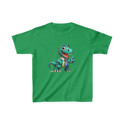 Dinosaurio arreglado | Camiseta de algodón pesado para niños