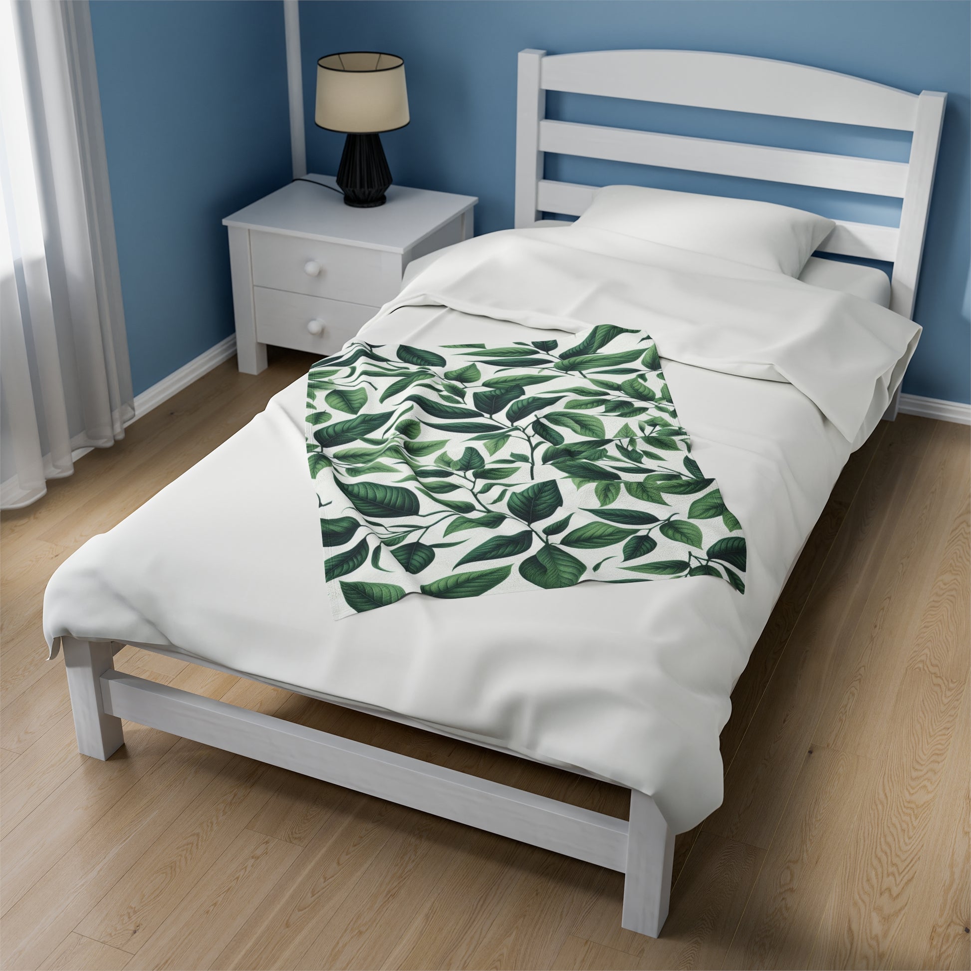 Leaves And Twigs | Velveteen Plush Blanket