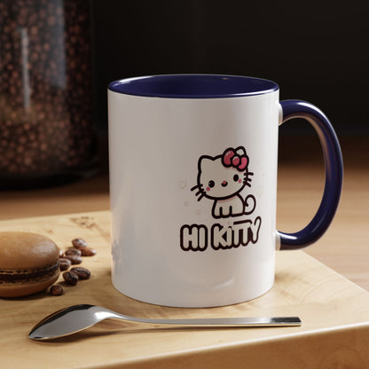 Taza de café con acento de Hi Kitty (11 oz y 15 oz)