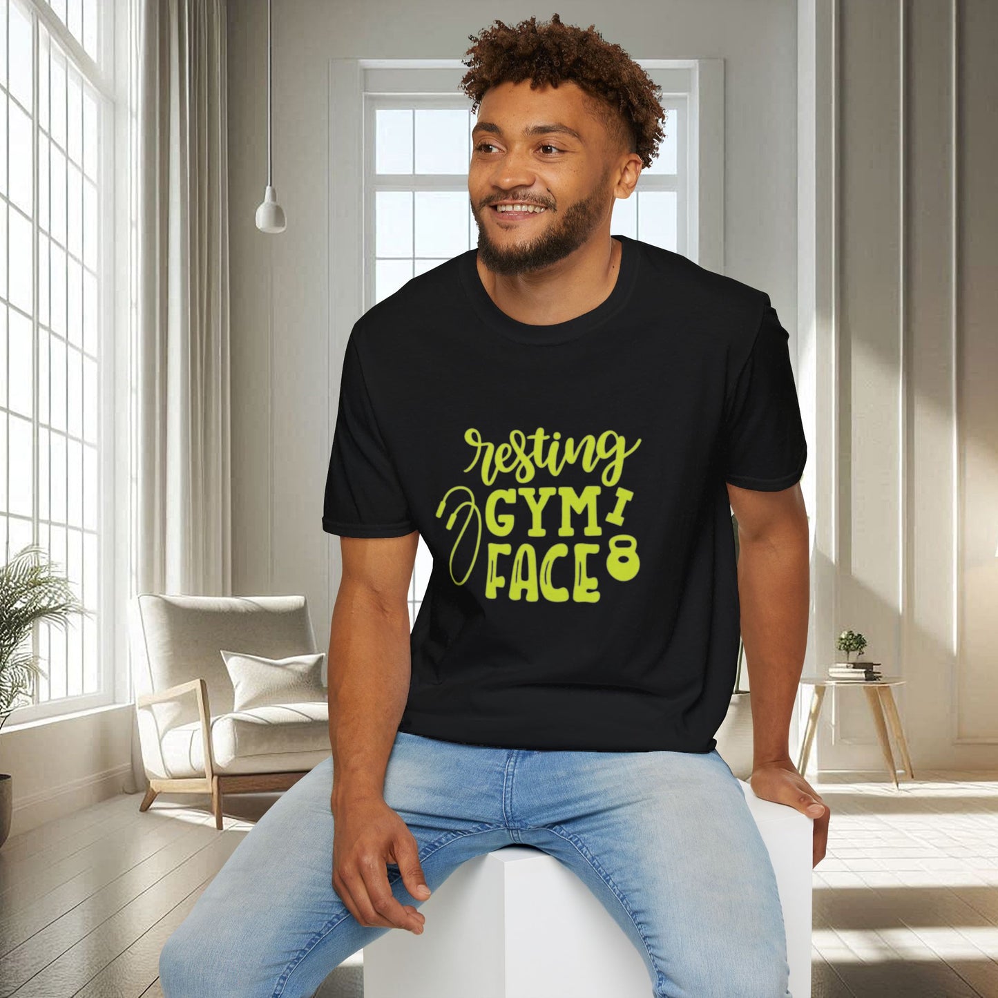 Resting Gym Face | T-shirt doux unisexe