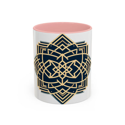 Royal Geometric Pattern | Accent Coffee Mug (11, 15oz)