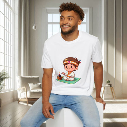 Garçon spirituel animé | T-shirt doux unisexe