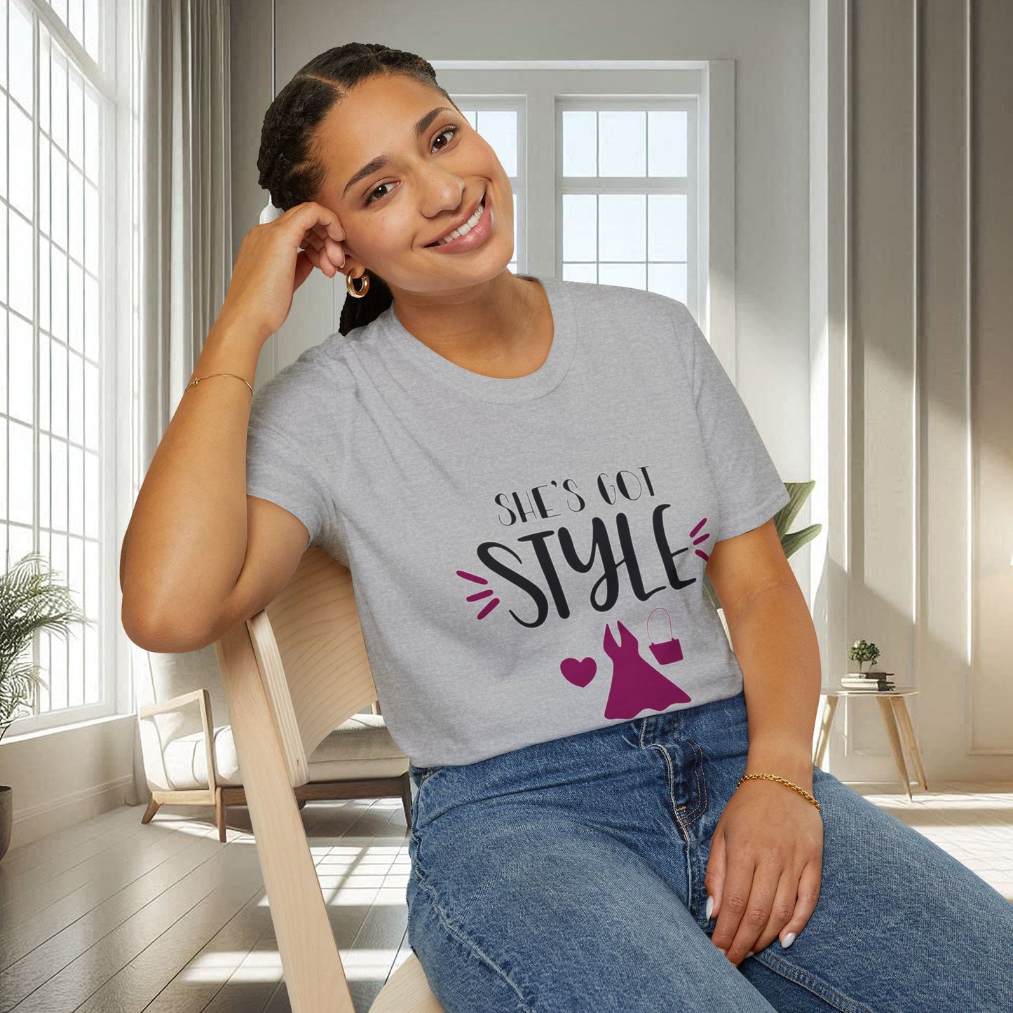 Elle a du style | T-shirt doux unisexe