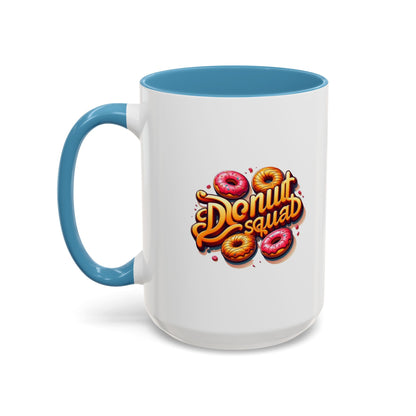 Taza de café con acento de Donut Squad (11 oz y 15 oz)