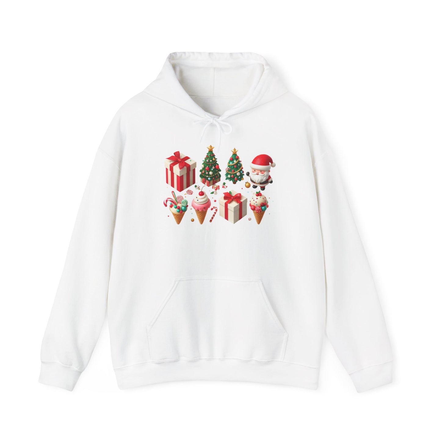 Gifts, Ice-creams and Santa | Unisex Heavy Blend™ Hooded Sweatshirt